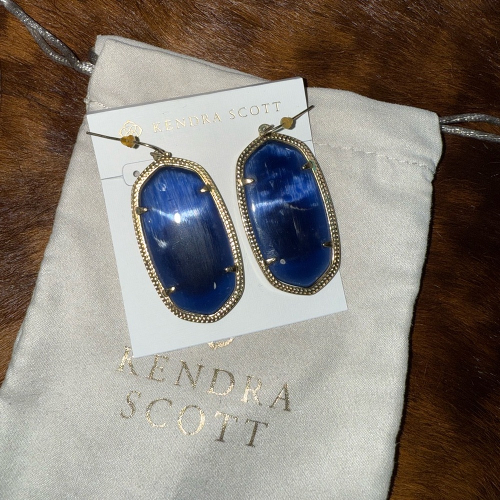 Kendra Scott navy Blue Danielle Earrings